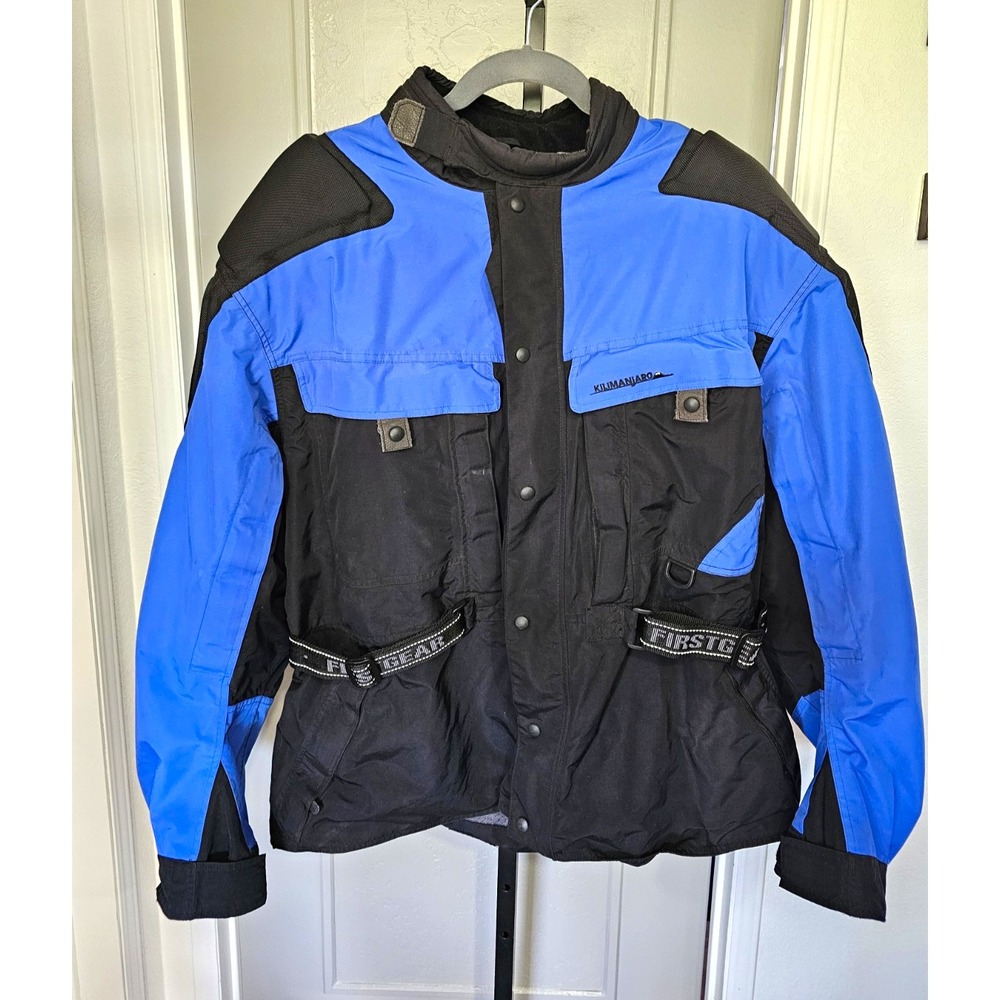 Firstgear Kilimanjaro Motocross Jacket Blue Black Waterproof Armored 4XL FG03221